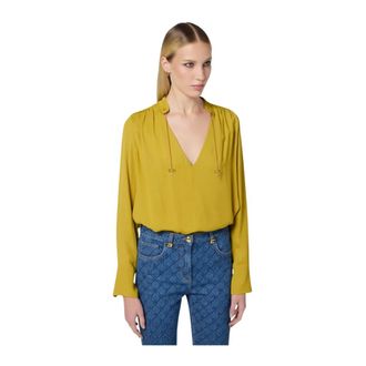 Elisabetta Franchi Dames, Blouses & Shirts, Geel, Maat: M Viscose