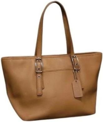 Coach Pre-owned Tote Bags, female, Brown, Size: ONE SIZE Pre-owned Leather Shoulder Bag