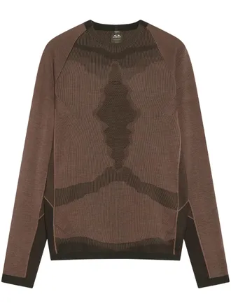 Oakley Latitude Veil Knitted Baselaye Geometric Design Sweater