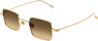 Gucci GG1813S 009 Mens Sunglasses Gold Size 43 - Free RX Lenses - Free RX Lenses