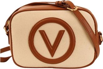 Mario Valentino Tassen, Dames, Beige, ONE Size, Leer, Bhutan Crossbody Handtas