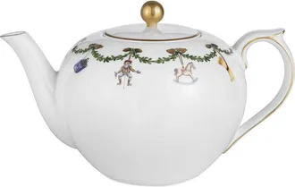 ROYAL COPENHAGEN Star Fluted Christmas Tea Potwith $20 Credit