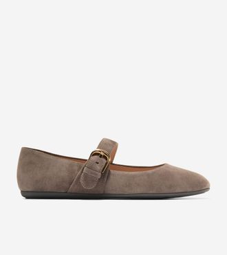 Cole Haan Womens Grand Ambition Alissa Mary Jane Ballet Flats - Green Size 10.5