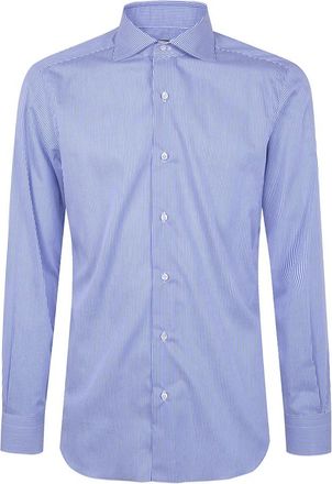 Barba Formal Shirts - Heren - Casual Overhemden - Blauw - 3XL - Overhemden