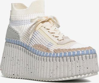 Chlo&eacute; Hohe Keil-Sockensneakers Nama
