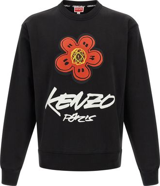 Kenzo Mens Logo Print Sweatshirt
