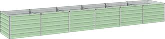 vidaXL Cama De Jard&iacute;n Elevada Verde Pastel 480 X 80 X 55 Cm Vidaxl