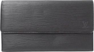 Louis Vuitton Black Galle Noir Epi Leather Long Wallet (Bi-Fold) (Pre-Owned)