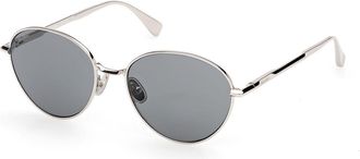 Max Mara MM0200 16A Womens Sunglasses Silver Size 54
