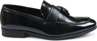 TruClothing Tassel Loafers High-Gloss Slip-On Moc Toe Dress Shoes