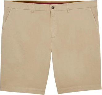 Brooks Brothers Cotton Chino Shorts - Heren - Korte Broeken - Beige - W38 - Katoen - Korte Broeken