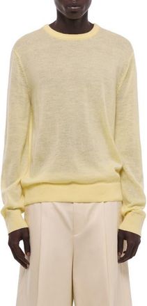 Helmut Lang Merino Wool Blend Sweater in Yellow at Nordstrom, Size Xx-Large