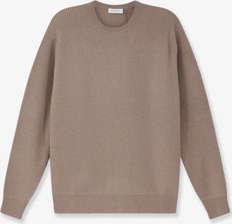 Bramani Cashmere Maglia girocollo in cashmere a coste - BRAMANI CASHMERE - gender_Man