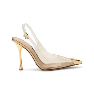 Gianvito Rossi Golden Slingback Heels