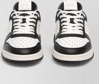 Amiri quad logo low sneakers perforated toe mesh