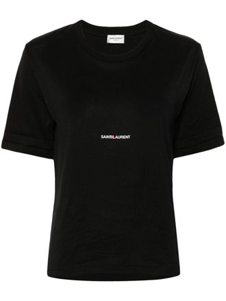 Saint Laurent logo-print T-shirt - Black
