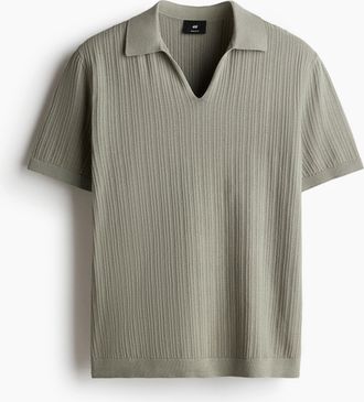 H&M Poloshirt aus Pima-Baumwolle in Regular Fit - Green