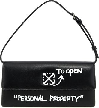 Off-white Bicolor Calfskin Shoulder Womens Bag