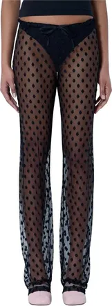 Dries Van Noten Dames, Broeken, Zwart, Maat: 2XS Katoen