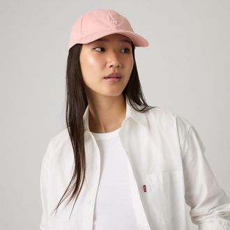 Levi's Monogram Cap - Womens - One Size - Pink / Washed Coral Blush