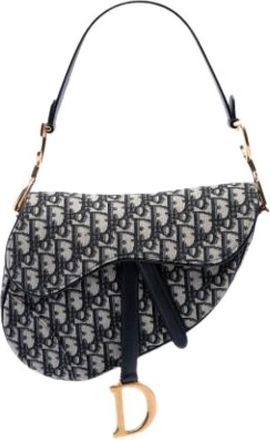 Dior Pre-owned Saddle Shoulder Bag - Dames - Vintage Schoudertas - Blauw - ONE Size - Vintage