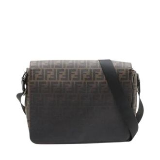 Fendi Pre-owned Cross Body Bags, unisex, Brown, Size: ONE SIZE Pre-owned Plastic Cross Body Bag
