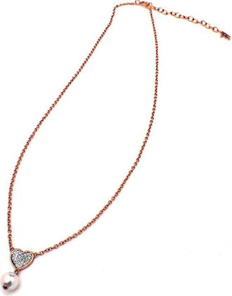 Folli Follie Womens 2N14S020RCW Ladies Necklace - Rose Gold - One Size