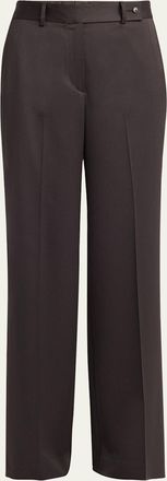 Kiton Straight Leg Wool-Blend Trousers
