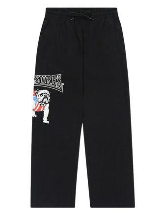 Pleasures Bulldog cotton sweatpants - men - Cotton - M - Black
