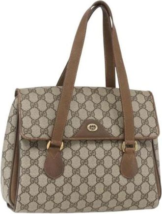 Gucci Pre-owned Handbags, female, Beige, Size: ONE SIZE Pre-owned Plastic Handbag