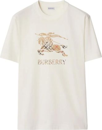 Burberry T-shirt met logo - Wit