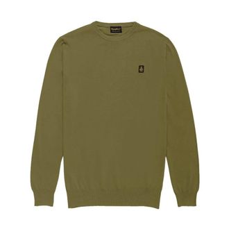 RefrigiWear Truien & Vesten, Heren, Groen, 2Xl, Katoen, Cotton Crewneck Sweater