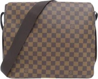 Louis Vuitton Pre-owned Cross Body Bags, male, Brown, Size: ONE SIZE Pre-owned Damier Bastille Coated Canvas Shoulder Bag