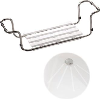 Pellet Asiento Ba&ntilde;era Extensible Pmr Pellet Acero Inoxidable 304 + Tiras Antideslizantes Pmr Pellet X 12