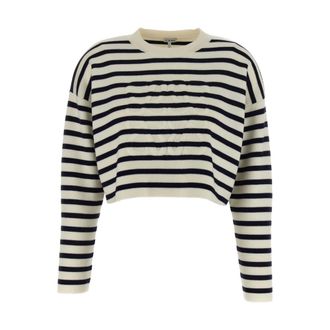 Loewe Round-neck Knitwear, female, Multicolor, Size: XL Anagram Sweater