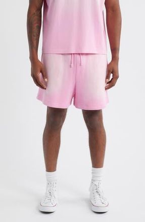 Elwood Core Organic Cotton Brushed Terry Sweat Shorts in Sun Faded Pink at Nordstrom Rack, Size X-Large