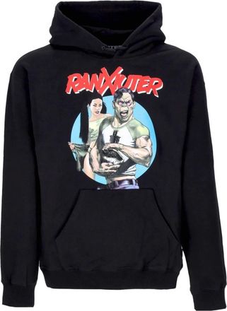 Iuter Zwarte hoodie met kangoeroezak - Heren - Hoodies - Zwart - S - Katoen - Hoodies & sweatvesten