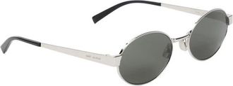 Saint Laurent Stijlvolle Metalen Zonnebril Ss 25 - Dames - Zonnebrillen - Grijs - ONE Size - Accessoires