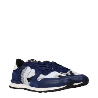 Valentino Garavani Mens Gray Fabric Athletic Sneakers