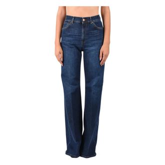Dondup Rechte jeans - Dames - Jeans - Blauw - Maat: W27 Denim