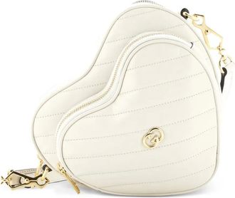 Gucci Diagonal gewatteerde leren schoudertas met GG-logo - Beige