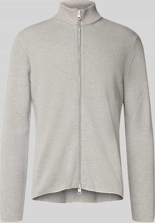 Cinque Cinque Regular Fit Strickjacke mit Reißverschluss Modell Cinupio in Hellgrau, Größe XXL