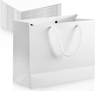 OEM Dailygoods, Bolsa De Regalo Reutilizable, Bolsa De Regalo Con Asas, Bolsas De Regalo De Papel, Ecol&oacute;gica, 27 X 8 X 21 Cm, Sostenible Y Confiable