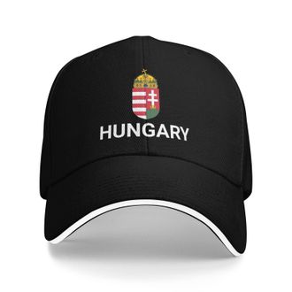 Generic Support Hungary Hat Hungarian Cap for Men Women I Stand with Hungary Emblem Coat of Arms Baseball Cap Black