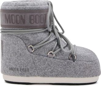 Moon Boot Icon logo-print boots - unisex - Suede - 33/35 - Grey