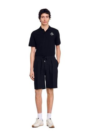 Sandro Jersey Bermuda shorts in Black at Nordstrom, Size 4410 Eu