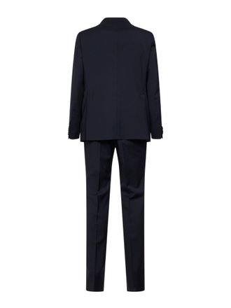 Tagliatore Mens Suit Vesuvio Blue Virgin Wool Suits