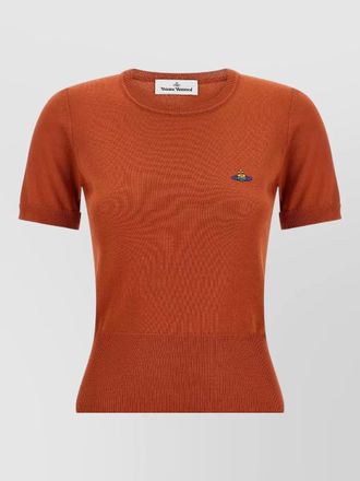 Vivienne Westwood bea knit top short sleeves crew neck