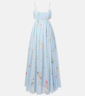 Zimmermann Lucky Picnic floral cotton maxi dress