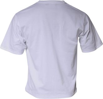 Dolce & Gabbana White DG Logo Cotton Shorts Sleeves Mens T-shirt